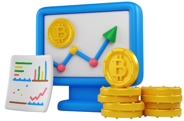 Graph with coins